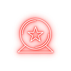 star medal neon icon