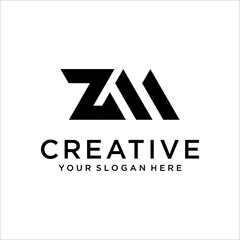 Fototapeta premium ZM Letter Logo Design Template
