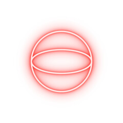 3d circle neon icon