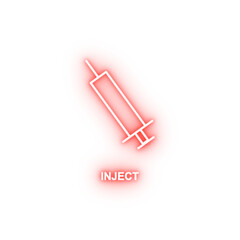 injection neon icon