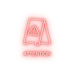 outdoor sign attention neon icon