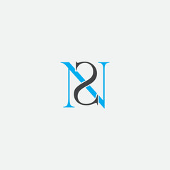 NS letter logo design
