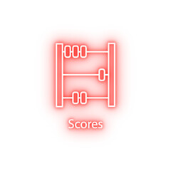 scores neon icon