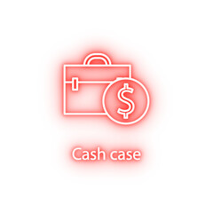 cash case neon icon