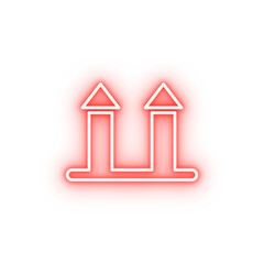 sign can be raised outline neon icon