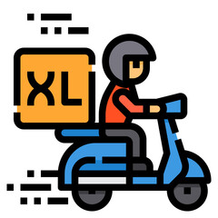 large filled outline icon