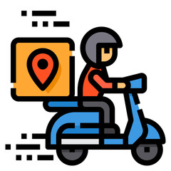 location filled outline icon