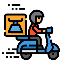 scale filled outline icon