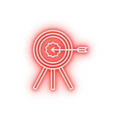 office team graduations neon icon