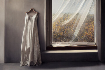 A bride dress on the mannequin - DGi