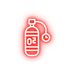 Obraz premium oxygen neon icon