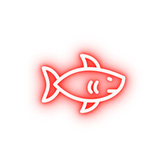shark neon icon