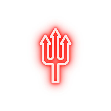 Trident Neon Icon