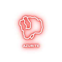 Azurite neon icon