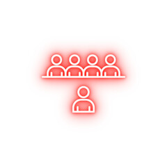 Fototapeta premium contact discussion neon icon