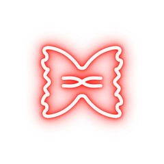 Ravioli Italy neon icon