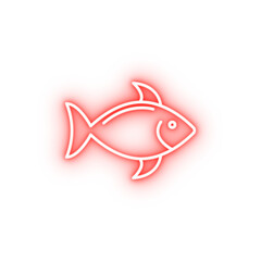 a fish neon icon