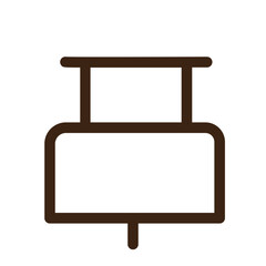 message pin outline icon