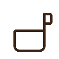 kitchen ladle soup outline icon
