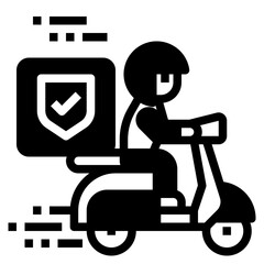insurance glyph icon