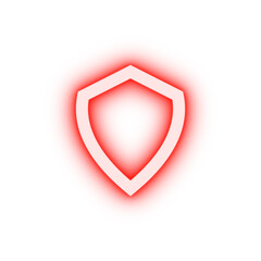 shield neon icon