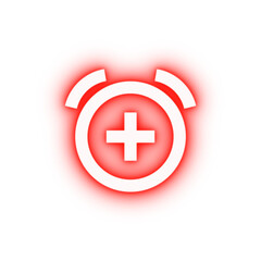 Add alarm neon icon