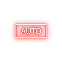 auto neon icon