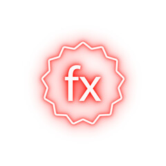 sensor size neon icon