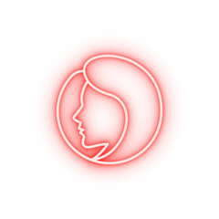 portrait neon icon