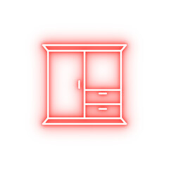 wardrobe neon icon
