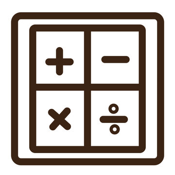 recommend clip art: calculator machine office outline icon