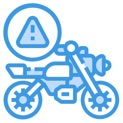 alert blue outline icon