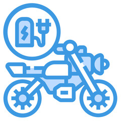 Charge blue outline icon