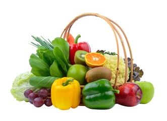 vegetables and fruits on transparent png