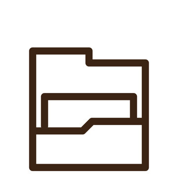 recommend clip art: file folder store outline icon