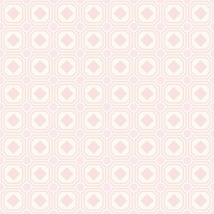 Circle and square seamless pattern. Abstract geometric background.