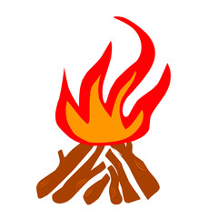 bonfire illustration