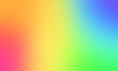 Abstract blurred gradient pastel background in bright colors. Rainbow colors background.  Wallpaper. 