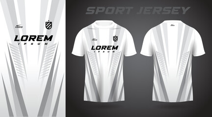 white gray shirt sport jersey design © TaufikStuff