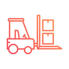 Forklift Vehicle Icon