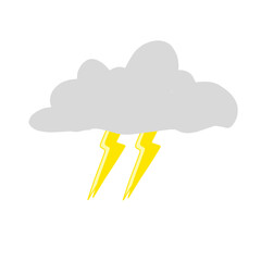 lightning cloud illustration