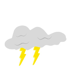 lightning cloud illustration