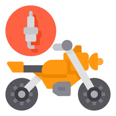 Ignition flat icon