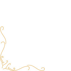 Gold Swirl Corner Border