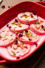 Rose Bread Rasmalai is the tweaked version of traditional Ras malai using bread slices