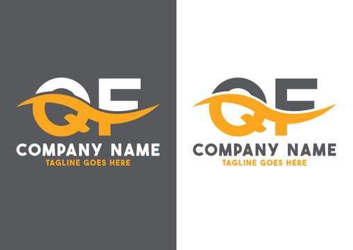 Letter QF logo design vector template, QF logo