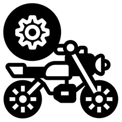 Gear glyph icon