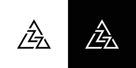 Cool and modern AZZ logo design 2