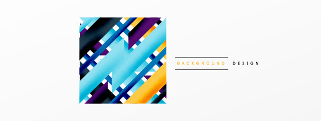 Dynamic lines background. Wallpaper for concept of AI technology, blockchain, communication, 5G, science, business and technology