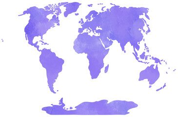 Fototapeta na wymiar doodle freehand drawing of world map.